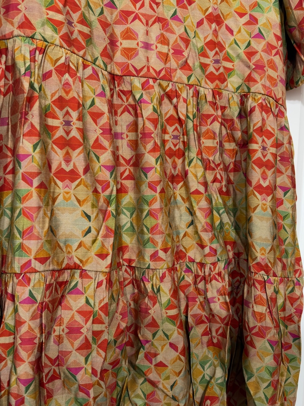 Multicolor Geometric Dress - Picture 4 of 8